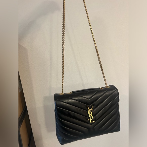 Saint Laurent Medium Loulou Matelassé Leather Shoulder Bag AUTHENTIC - Picture 14 of 16